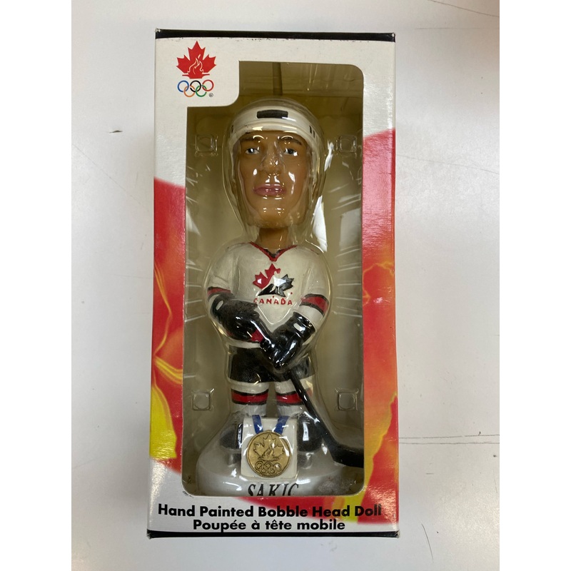 Bobble Dobbles - 2002 - Team Canada Gold Medal - Joe Sakic Hand Painted Bobble Head