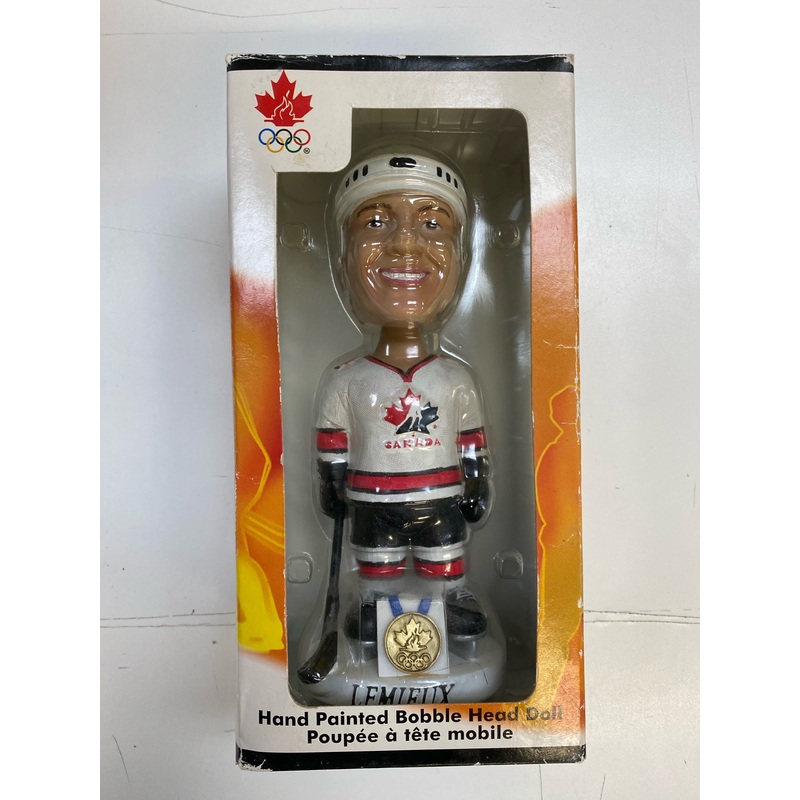 Bobble Dobbles - 2002 - Team Canada Gold Medal - Mario Lemieux Hand Painted Bobble Head