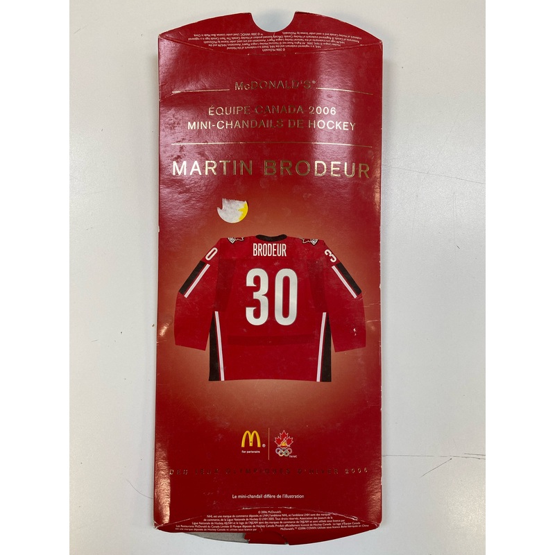 McDonalds - 2006 - Olympic Team Canada - Martin Brodeur - Mini Jersey