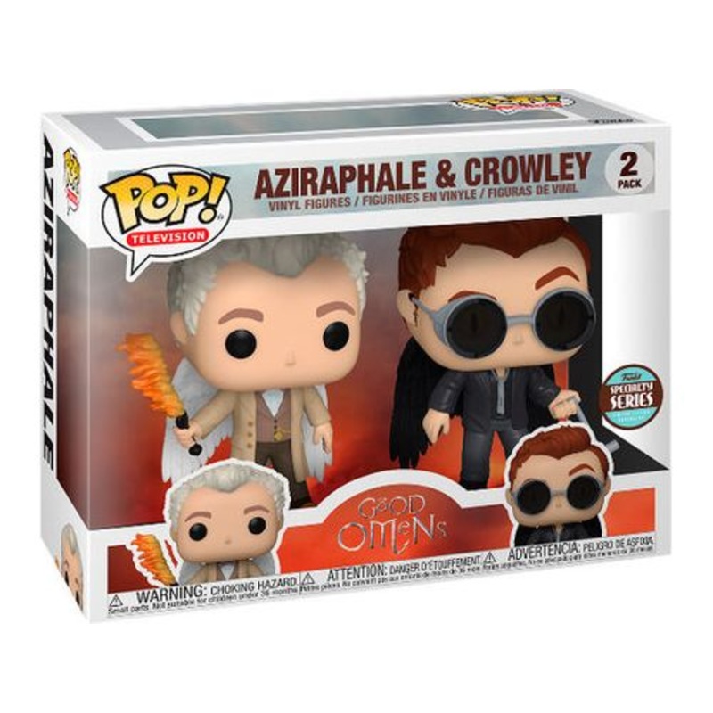 POP! - TV - Good Omens - Aziraphale and Crowley with Wings - 2-Pack