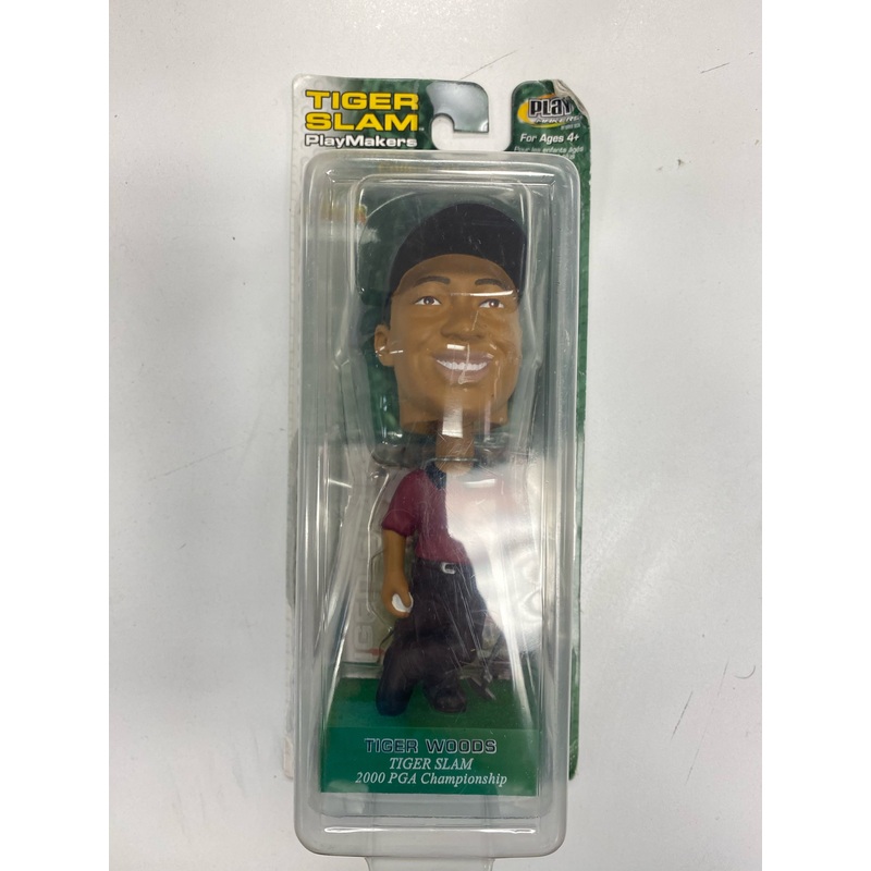 Upper Deck - Play Makers - TIger Woods Slam PGA Championship 2000 - Bobblehead Figure *Damaged Box