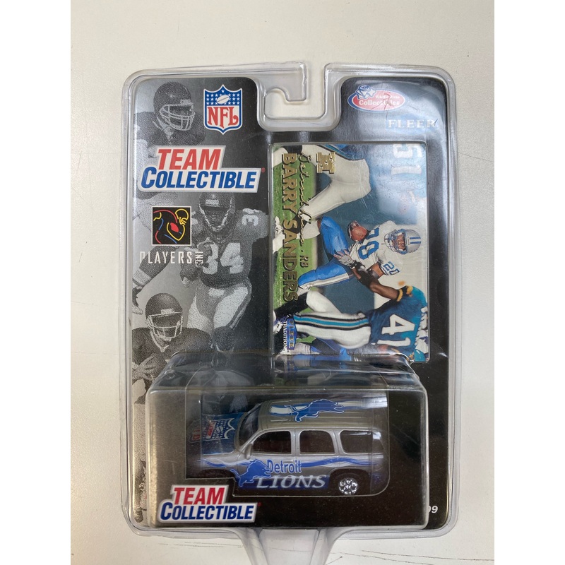 White Rose Collectibles - NFL - Detroit Lions - Barry Sanders GMC Yukon Collectable Toy Car - 1:58 Scale