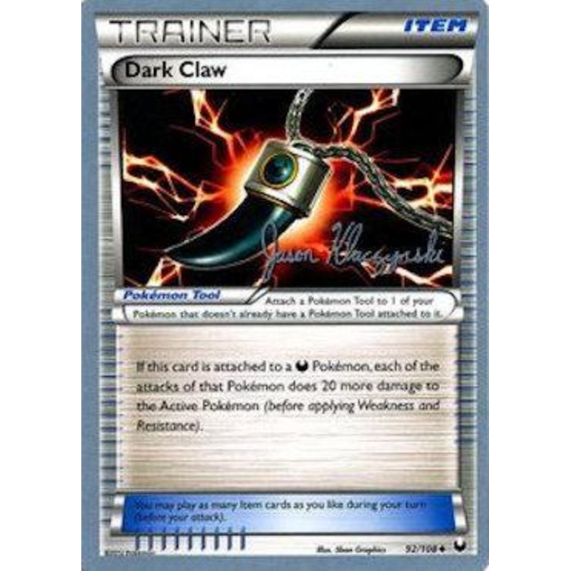 Dark Claw (92/108) (Darkrai Deck - Jason Klaczynski) [World Championships 2013]