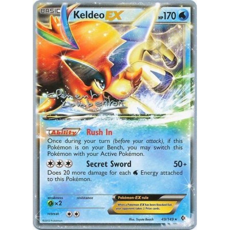 Keldeo EX (49/149) (Anguille Sous Roche - Clement Lamberton) [World Championships 2013]