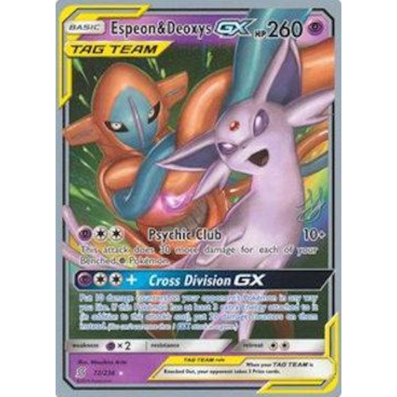 Espeon & Deoxys GX (72/236) (Perfection - Henry Brand) [World Championships 2019]