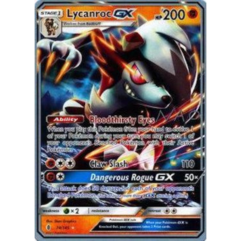 Lycanroc GX (74/145) (Buzzroc - Naohito Inoue) [World Championships 2018]