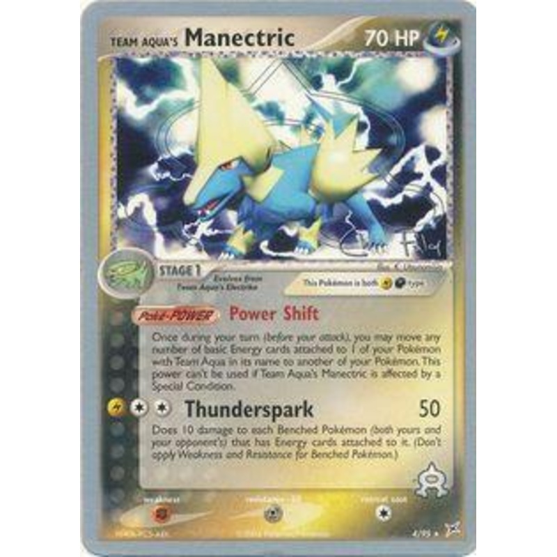 Team Aqua's Manectric (4/95) (Blaziken Tech - Chris Fulop) [World Championships 2004]