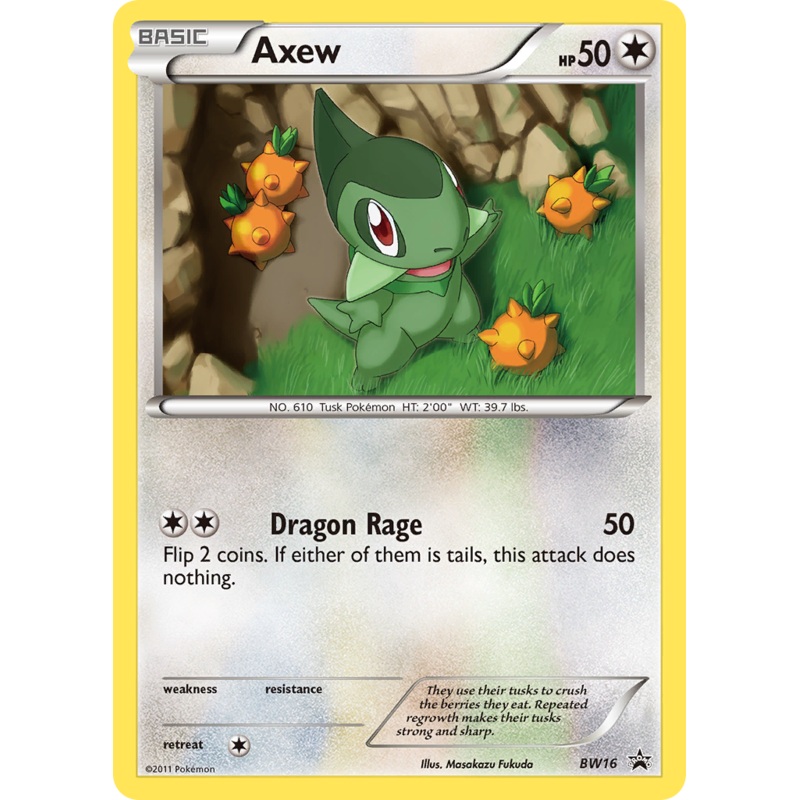 Axew (BW16) [Black & White: Black Star Promos]