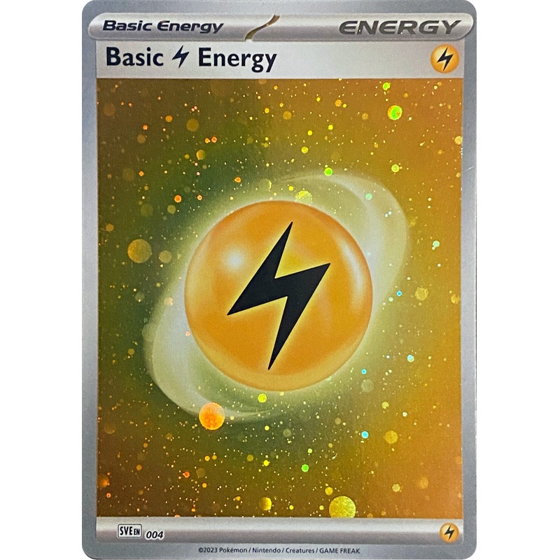 Basic Lightning Energy (004) (Cosmos Holo) [Scarlet & Violet: Base Set]