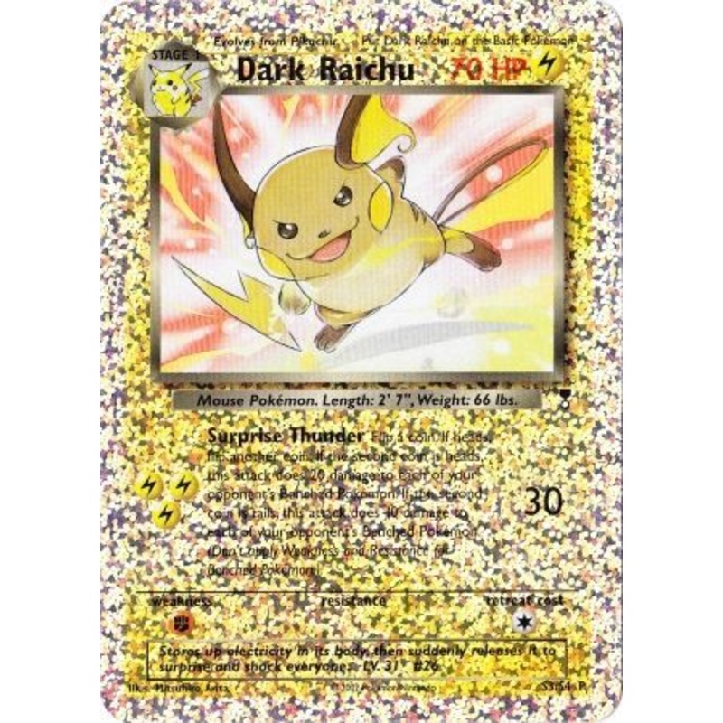 Dark Raichu (S3/S4) [Box Topper]