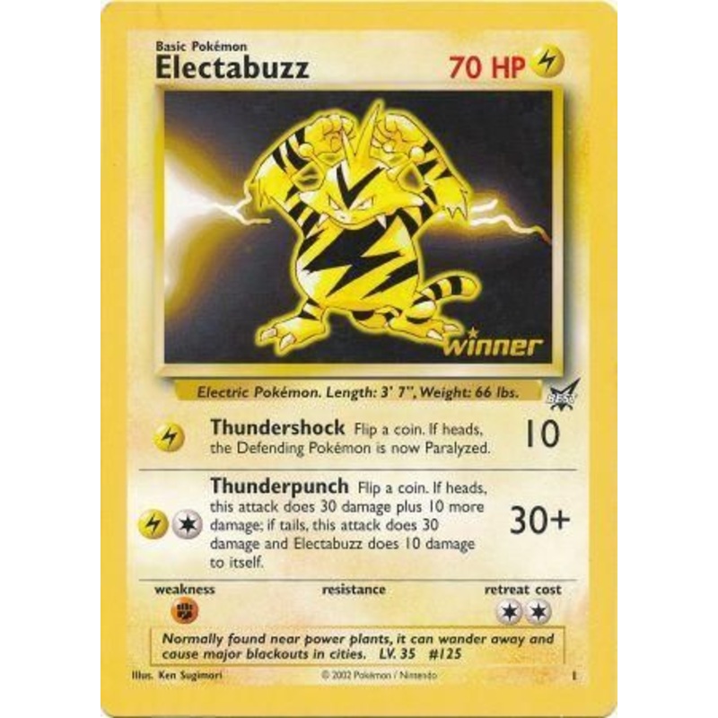 Electabuzz (1) (Jumbo Card) [Best of Promos]