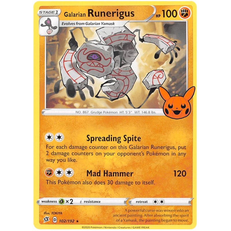 Galarian Runerigus (102/192) [Trick or Trade 2023]