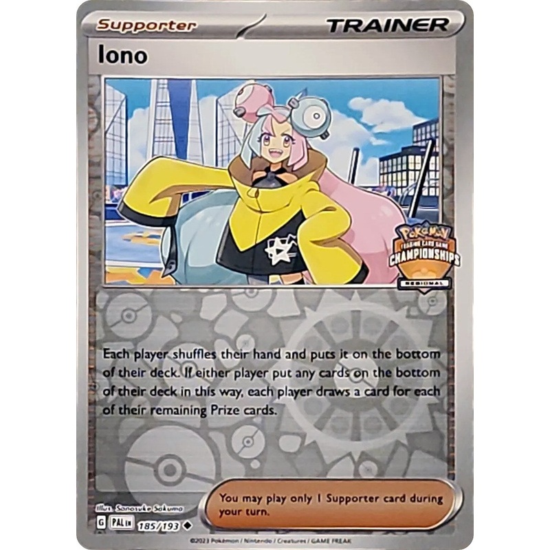 Iono (185/193) (Regional Championships Promo) [League & Championship Cards]