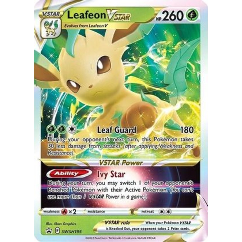 Leafeon VSTAR (SWSH195) (Jumbo Card) [Sword & Shield: Black Star Promos]