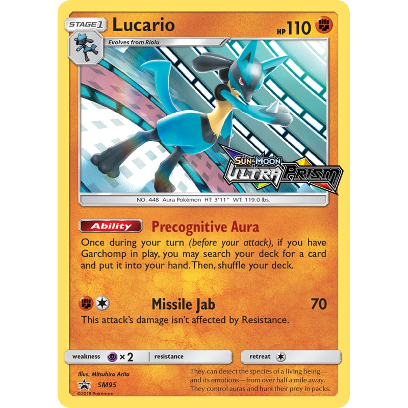Lucario (SM95) (Prerelease Promo) [Sun & Moon: Black Star Promos]