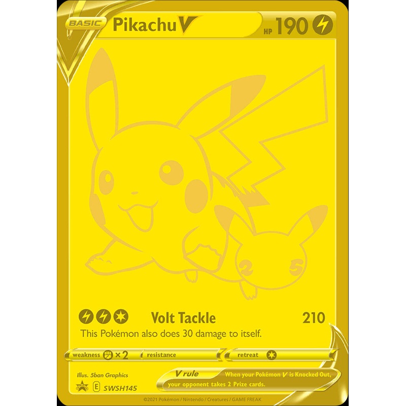 Pikachu V (SWSH145) (Celebrations) [Sword & Shield: Black Star Promos]