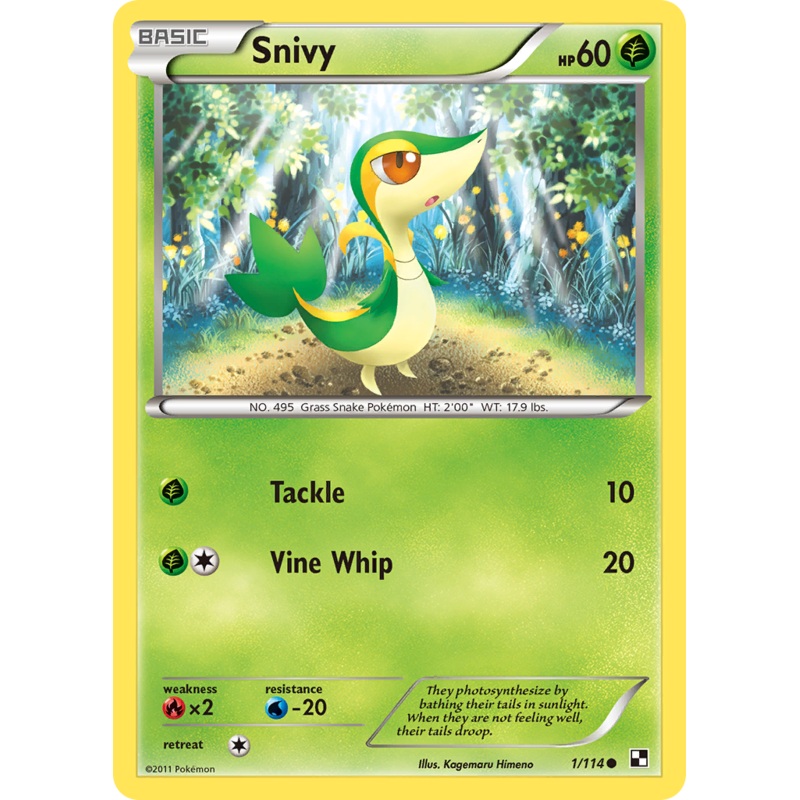 Snivy (1/114) (Cosmos Holo) [Black & White: Base Set]