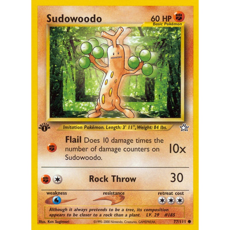 Sudowoodo (77/111) [Neo Genesis 1st Edition]