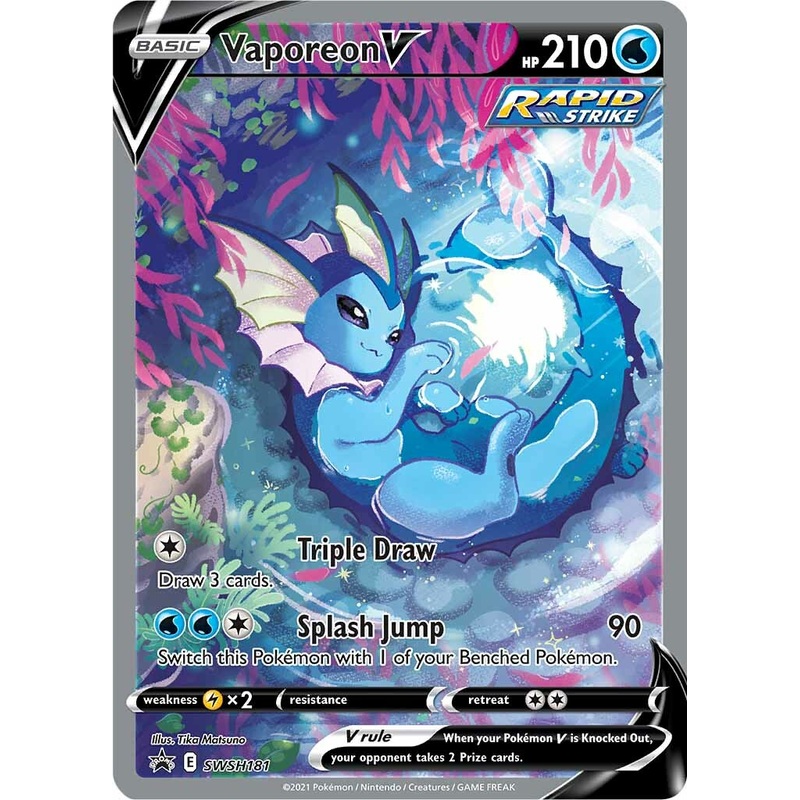 Vaporeon V (SWSH181) [Sword & Shield: Black Star Promos]