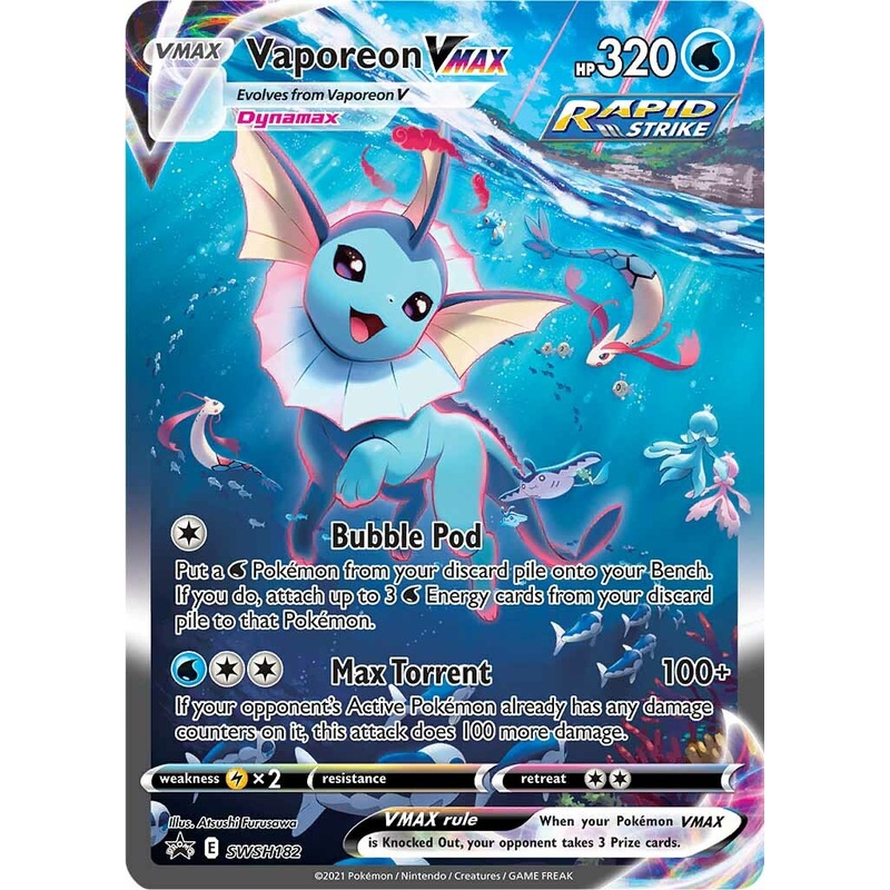 Vaporeon VMAX (SWSH182) [Sword & Shield: Black Star Promos]