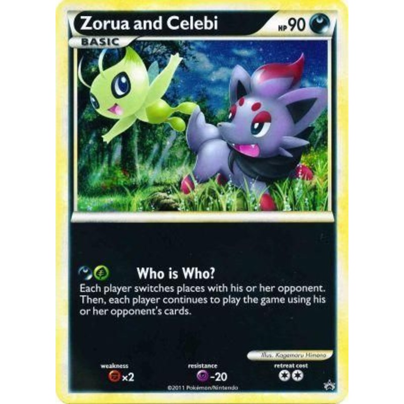 Zorua and Celebi (Jumbo Card) [Miscellaneous Cards]