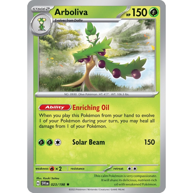 Arboliva (023/198) (Line Holo) [Scarlet & Violet: Base Set]
