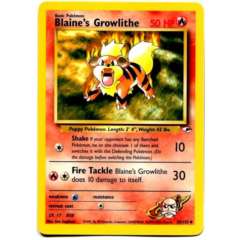 Blaine's Growlithe (35/132) [Gym Heroes Unlimited]