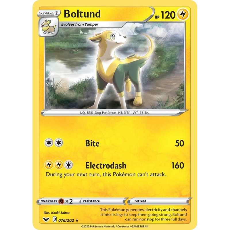Boltund (076/202) (Theme Deck Exclusive) [Sword & Shield: Base Set]