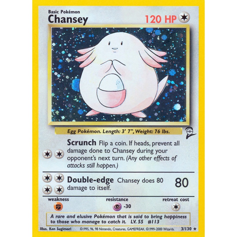Chansey (3/130) [Base Set 2]