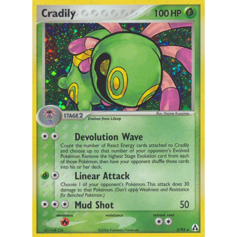 Cradily (3/92) [EX: Legend Maker]