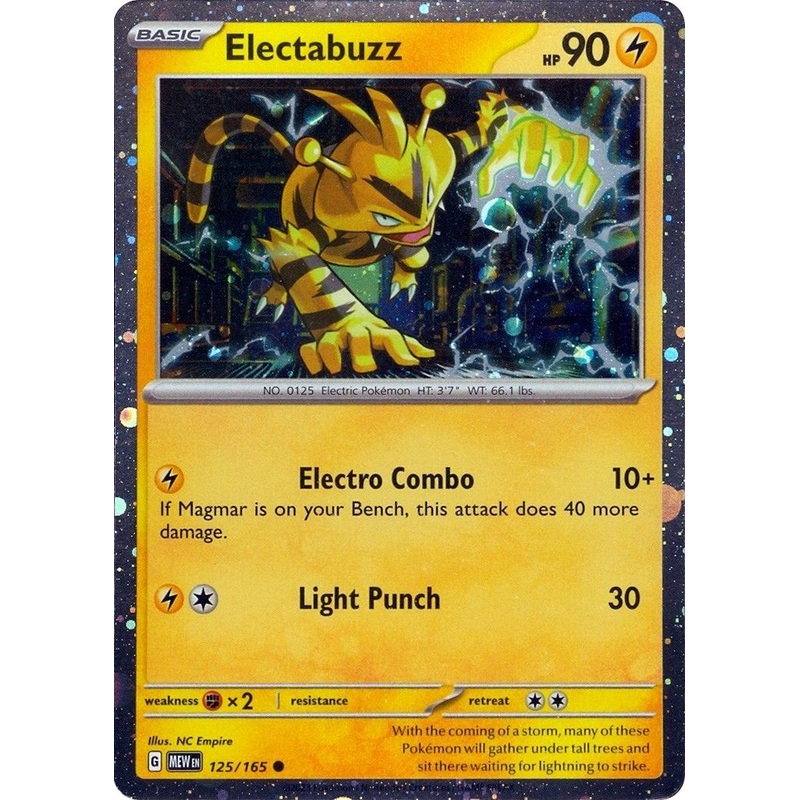 Electabuzz (125/165) (Cosmos Holo) [Miscellaneous Cards]