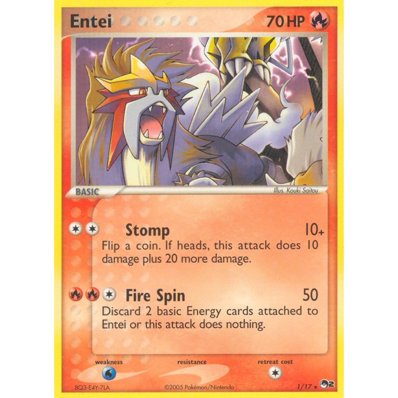 Entei (1/17) [POP Series 2]