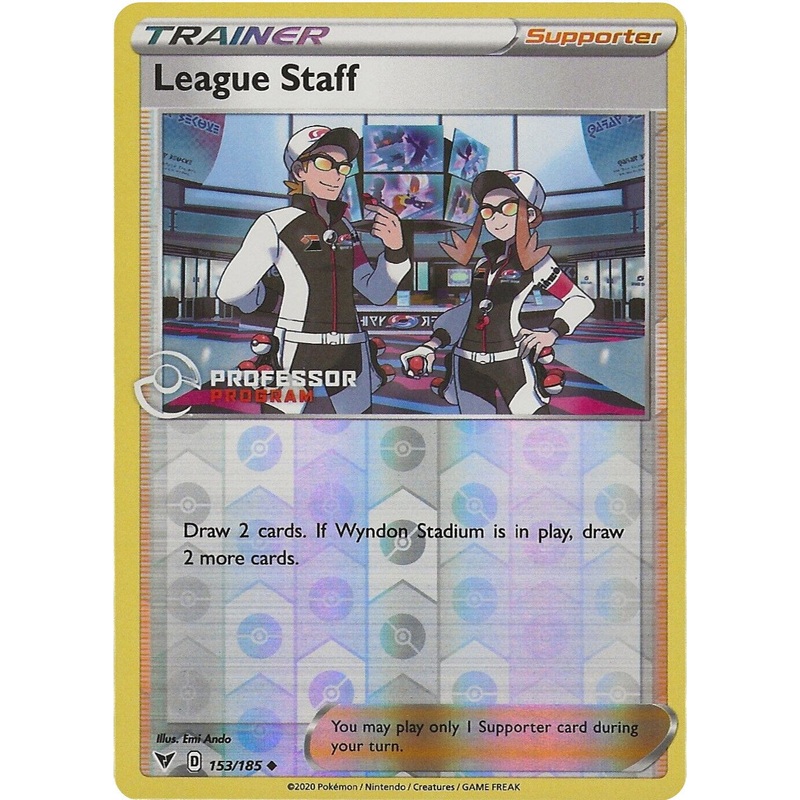 League Staff (153/185) (Professor Program Promo) [Sword & Shield: Vivid Voltage]