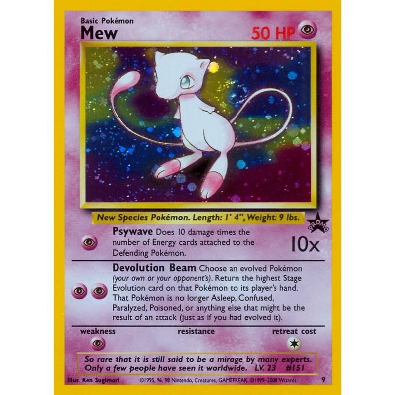 Mew (9) [Wizards of the Coast: Black Star Promos]