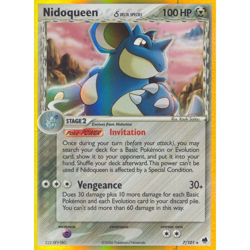Nidoqueen (7/101) (Delta Species) [EX: Dragon Frontiers]