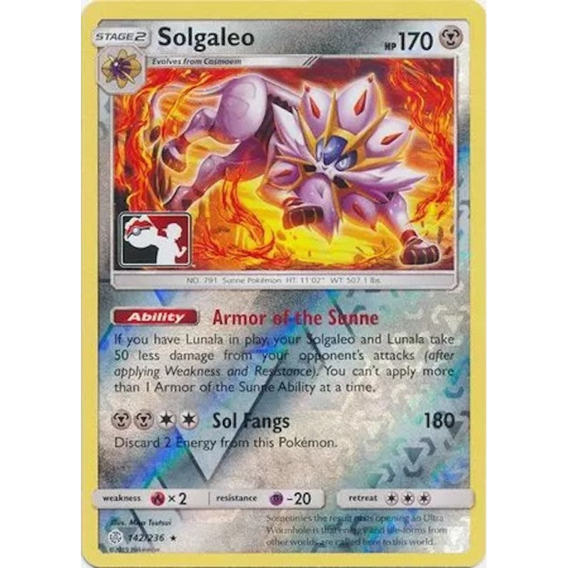 Solgaleo (142/236) [League & Championship Cards]
