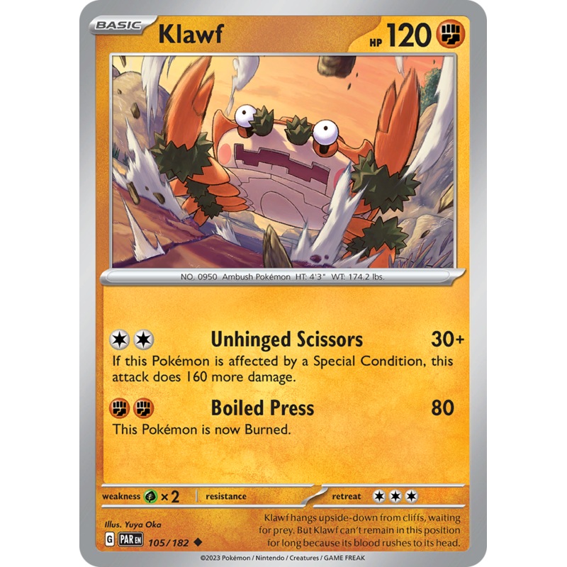 Klawf (105/182) [Scarlet & Violet: Paradox Rift]