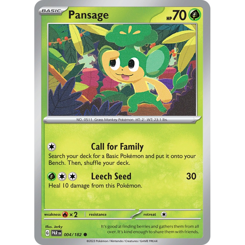 Pansage (004/182) [Scarlet & Violet: Paradox Rift]