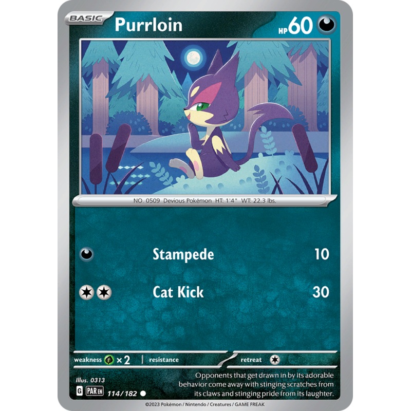 Purrloin (114/182) [Scarlet & Violet: Paradox Rift]