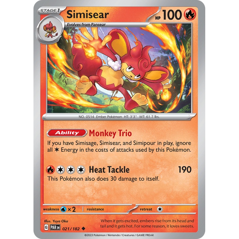 Simisear (021/182) [Scarlet & Violet: Paradox Rift]