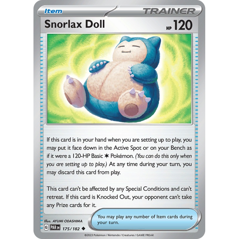 Snorlax Doll (175/182) [Scarlet & Violet: Paradox Rift]