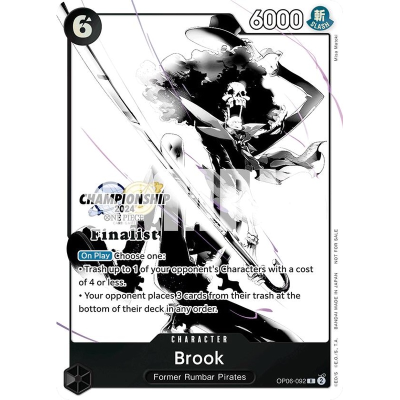 Brook (Championship 2024 Card Set Vol. 2) [Finalist] [One Piece Promotion Cards]