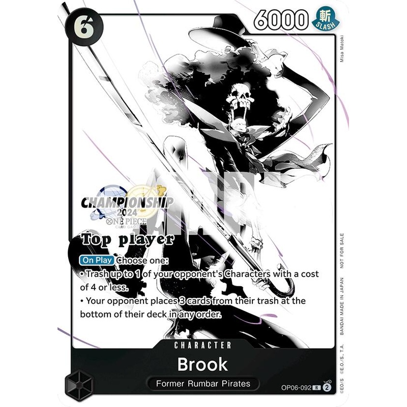 Brook (Championship 2024 Top Player Pack Vol. 2) [One Piece Promotion Cards]