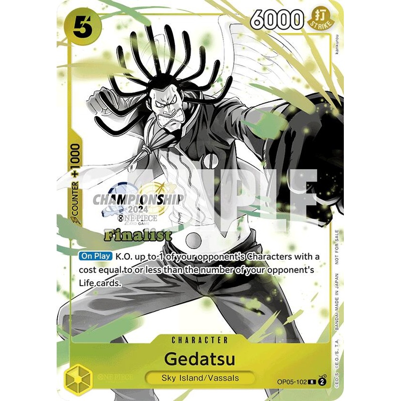 Gedatsu (Championship 2024 Card Set Vol. 2) [Finalist] [One Piece Promotion Cards]