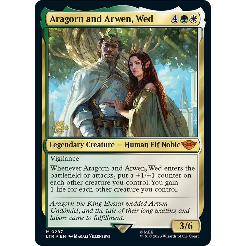 Aragorn and Arwen, Wed [The Lord of the Rings: Tales of Middle-Earth Prerelease Promos]