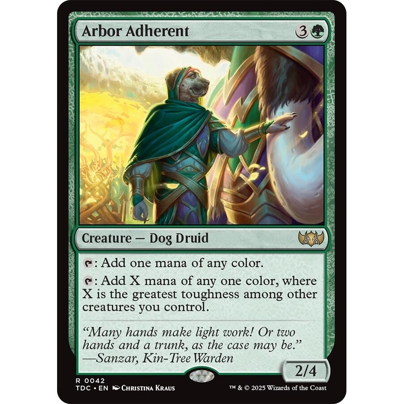 Arbor Adherent [Tarkir: Dragonstorm Commander]