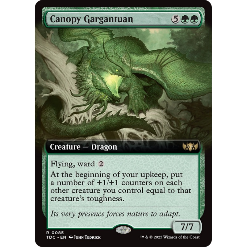 Canopy Gargantuan (Extended Art) [Tarkir: Dragonstorm Commander]