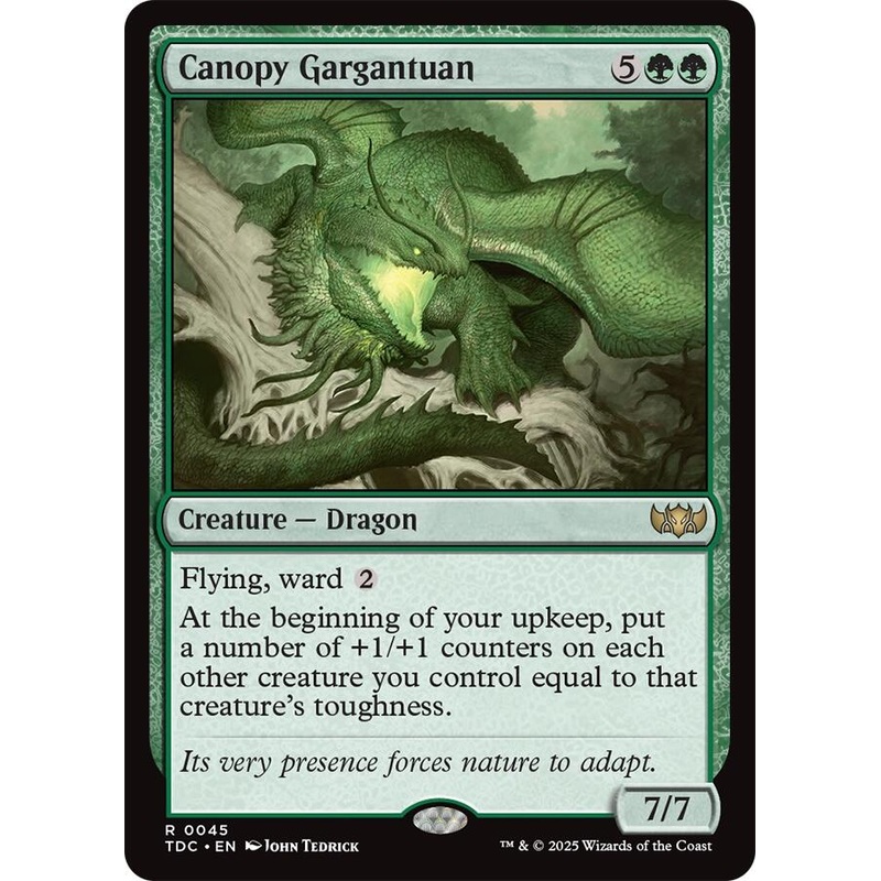 Canopy Gargantuan [Tarkir: Dragonstorm Commander]