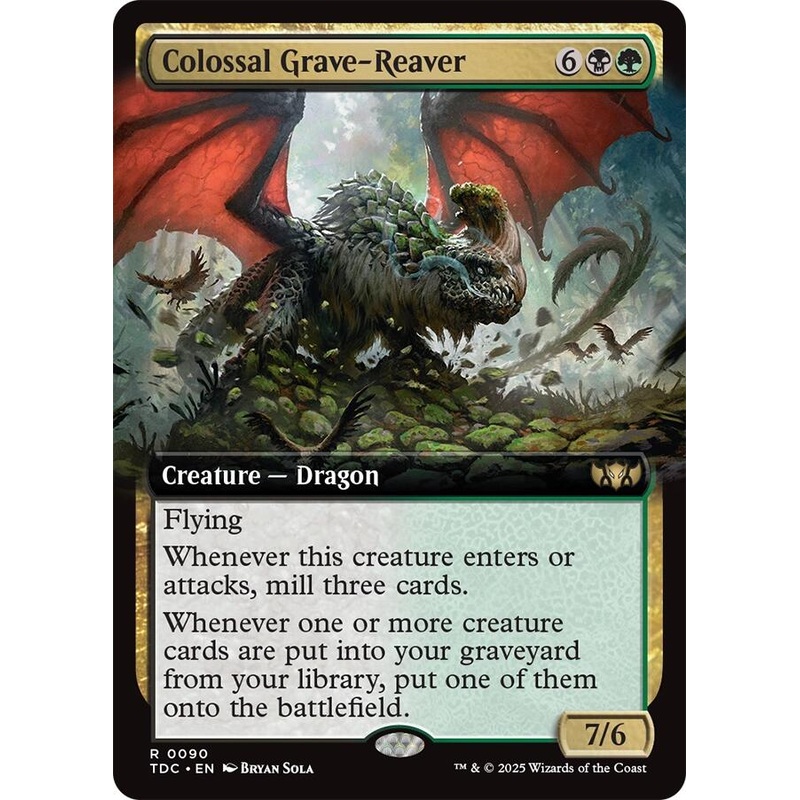 Colossal Grave-Reaver (Extended Art) [Tarkir: Dragonstorm Commander]