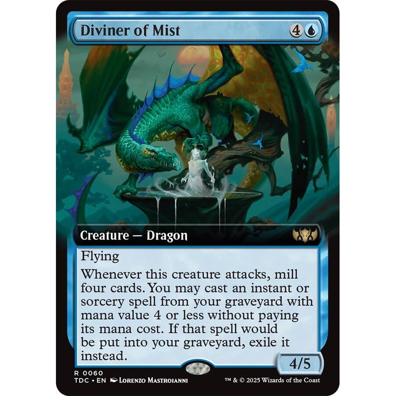 Diviner of Mist (Extended Art) [Tarkir: Dragonstorm Commander]